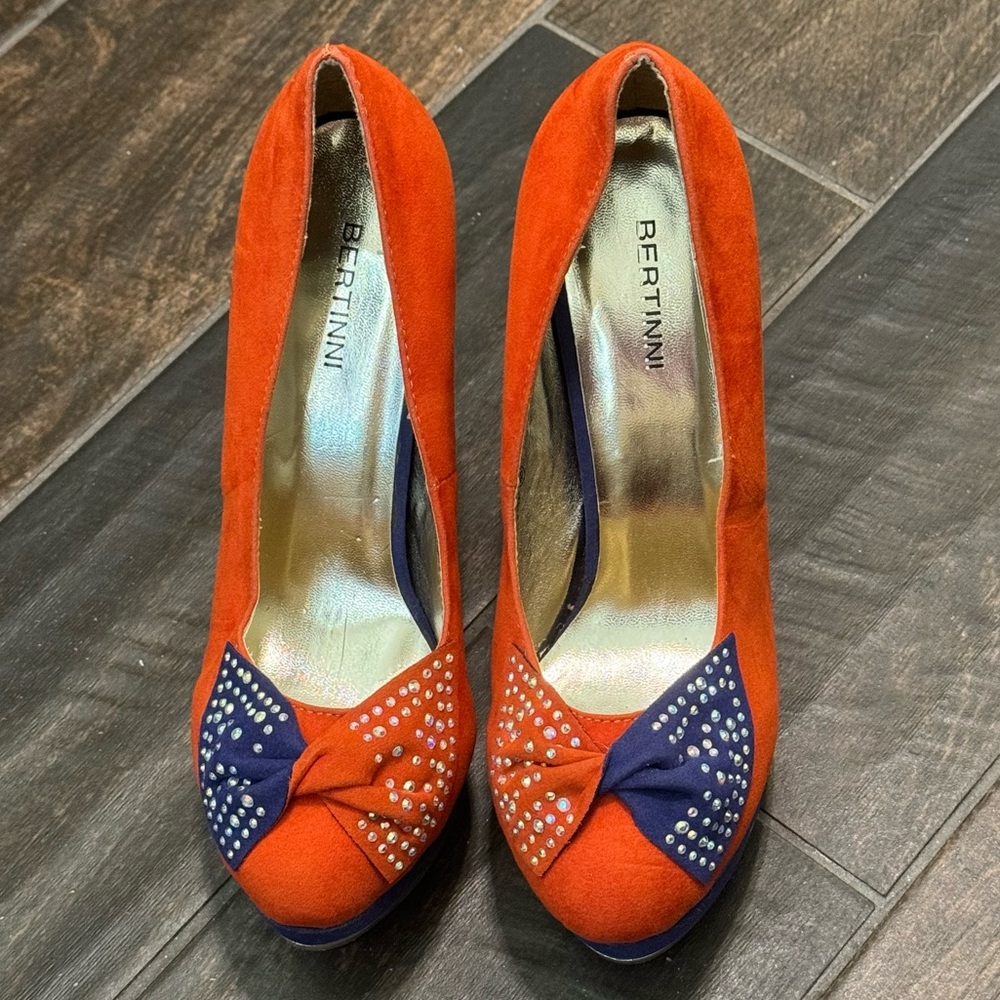 NEW Bertinni Platform Suede Stiletto Heels - Picture 2 of 16